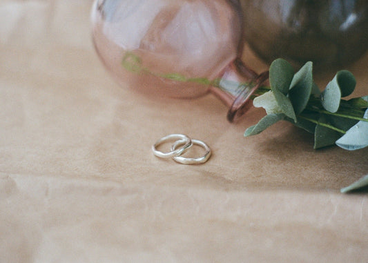 Molten Silver Stacker - Impression Band