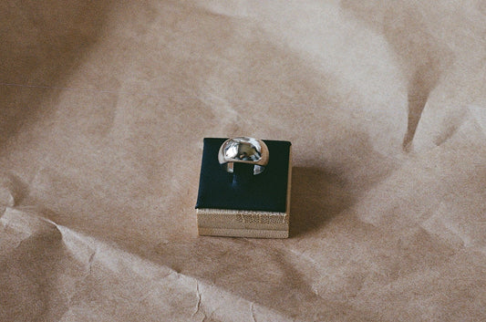 Bold Dome Ring - Silver Bubble